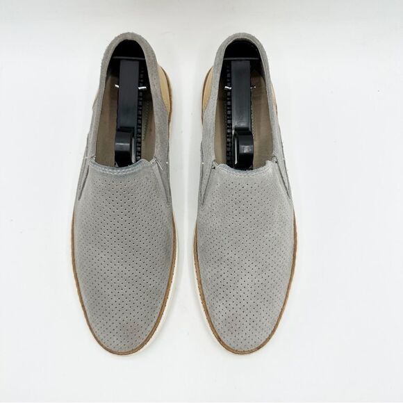 Ugg Adley Perforated Suede Slip On Low-Top Sneaker Gray Sz 7 - Picture 5 of 15
